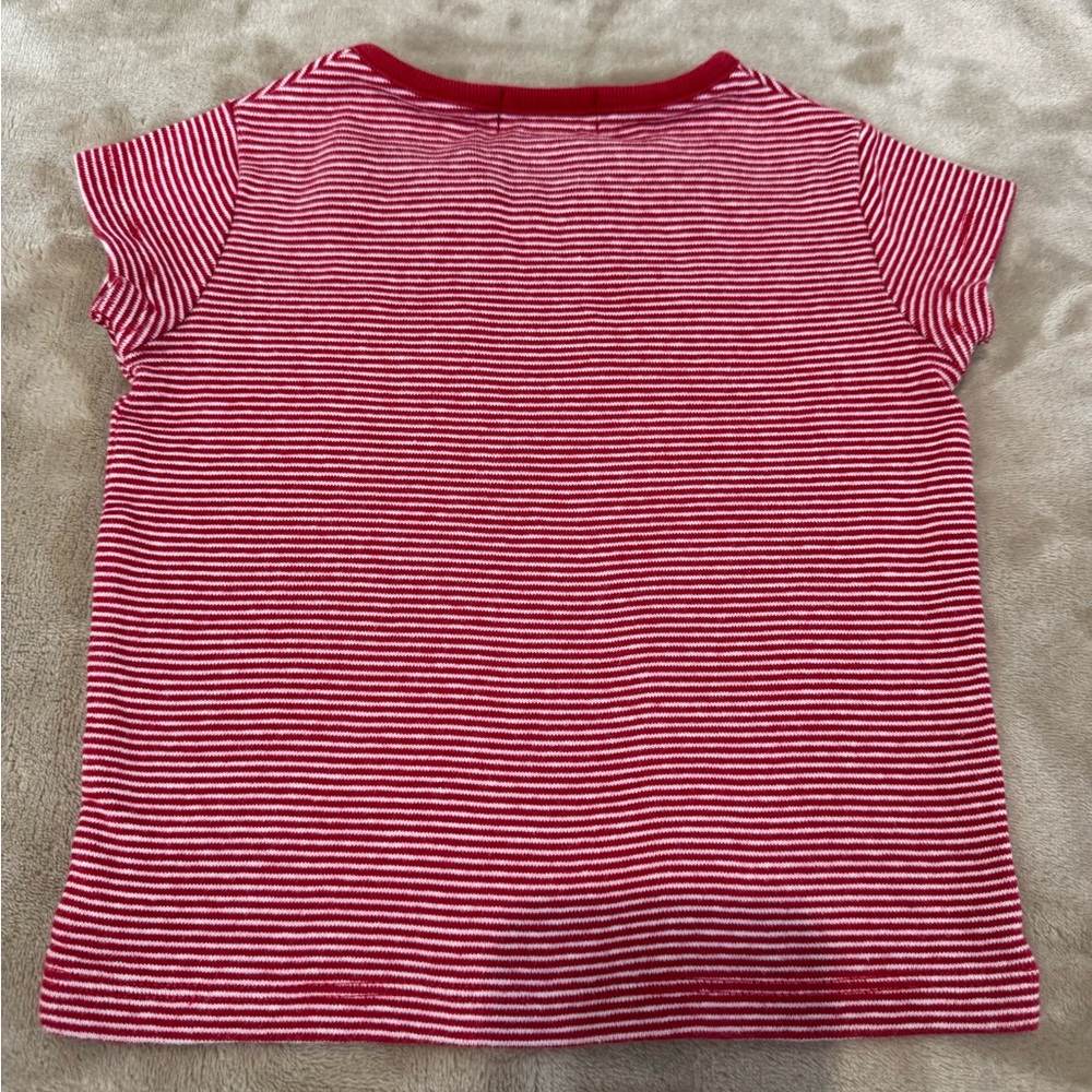 RALPH LAUREN Girls Red Striped Shirt Size 3T(PreLoved) - Picture 2 of 5